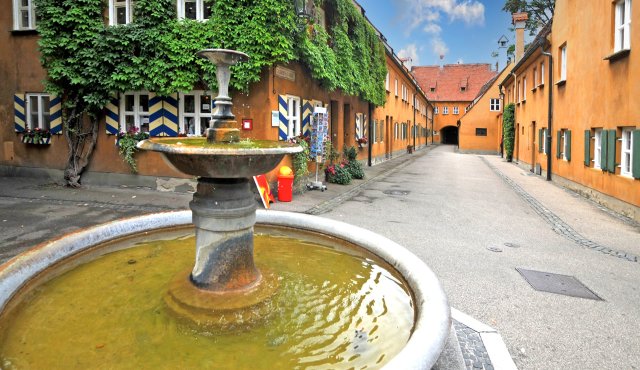 Brunnen in der Augsburger Fuggerei