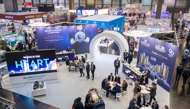 Messestand auf einer Fachmesse in Halle 1