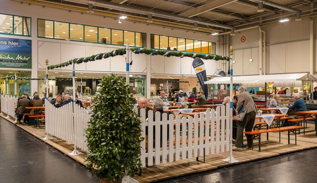 Erweiterte Cateringfläche in Halle 3